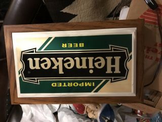 Vintage Heineken Beer Lighted Sign.  Sign From 1980’s ?