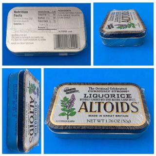 Altoids Factory Metal Tin Liquorice 50g Sealed/new Made In Great Britain