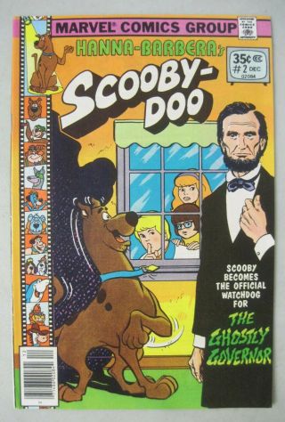 Scooby - Doo 2 December 1977 Marvel Comics Hanna - Barbera Abraham Lincoln Cover