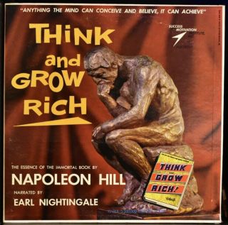 Napoleon Hill Earl Nightingale ‎think And Grow Rich Rare Teaching Smi 1313 Vg,