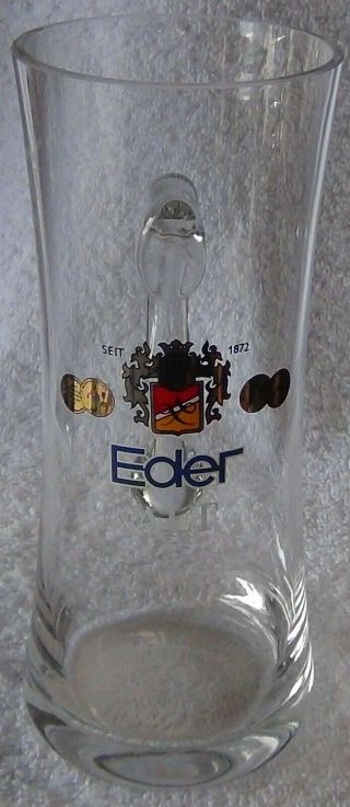 Vintage German Eder Alt.  4l Beer Glass Mug - Circa 1970 - Sanahed 1145