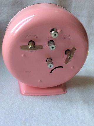 EUC Vintage BETTY BOOP Pink Alarm Clock 1989 Pudgy 4