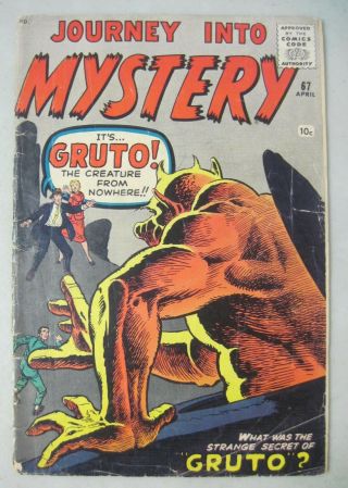 Journey Into Mystery 67 Marvel Atlas Comics 1961 Gruto Steve Ditko Jack Kirby