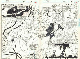 Guardians Of The Galaxy 48 Pgs.  16 & 17 Starhawk & Aleta Dps Art By Kevin West