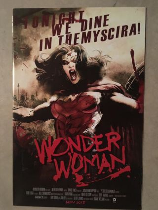 Wonder Woman 40 Movie Poster Variant Cover Dc Nm