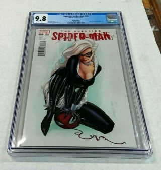 Superior Spiderman 20 Cgc 9.  8 Campbell Variant Cover / Black Cat / Spider - Man