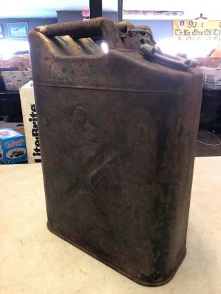 Vintage 5 Gallon Military Gas Can Marked G 2 2