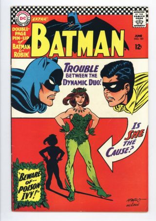 Batman 181 Vol 1 1st App Of Poison Ivy Complete With Pin - Up