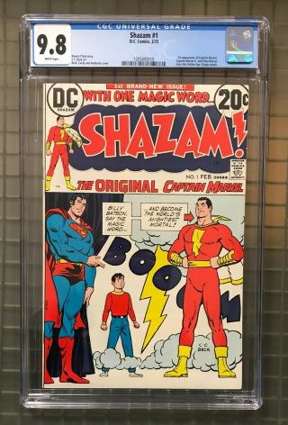 Shazam 1 Dc Comics W/ Superman 1973 Cgc 9.  8 1st Appearance Of Captain Marvel