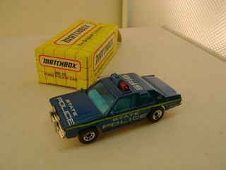1993 Matchbox Superfast Mb16 Ford Ltd State Police Highway Patrol Car