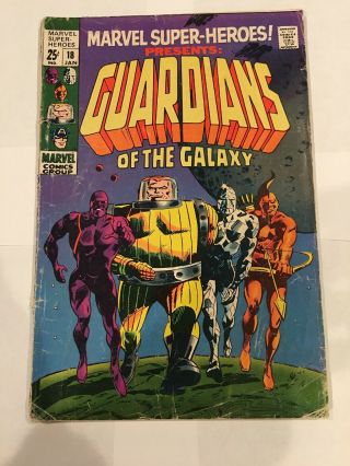 Marvel - Heroes 18 (marvel Comics 1967) 1st App Guardians Of The Galaxy Gd,