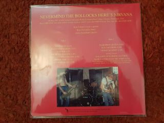 Nevermind the Bollocks Here ' s Nirvana LP ULTRA RARE Clear Vinyl Kurt Cobain 2