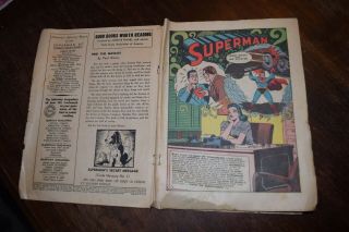 Superman 17 Comic (Hitler Cover) 1942 Unrestored 7