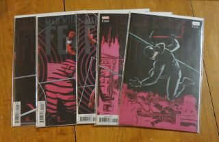 Man Without Fear 1 2 3 4 5 (marvel 2019) Daredevil Connecting Variant Set Nm