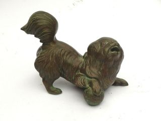 Antique Japanese Cast Bronze Foo Dog Possibly Meiji Period