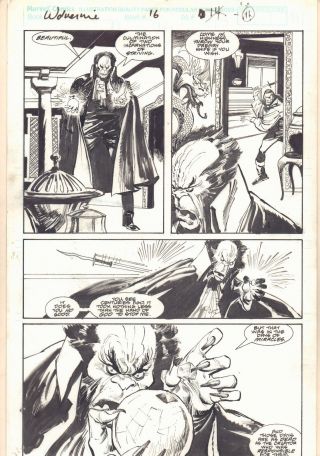 Wolverine 16 P.  14 - Assassination - 1989 Art By John Buscema & Bill Sienkiewicz