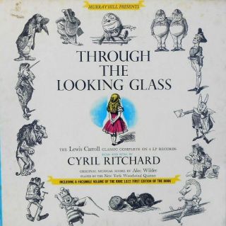 Through The Looking Glass Orig Us 4lp,  Book Nm Cyril Ritchard Lewis Carroll