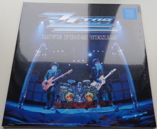 Nb35 Zz Top Live From Texas Eu Limited Edition Silver Vinyl 2lp In Foc
