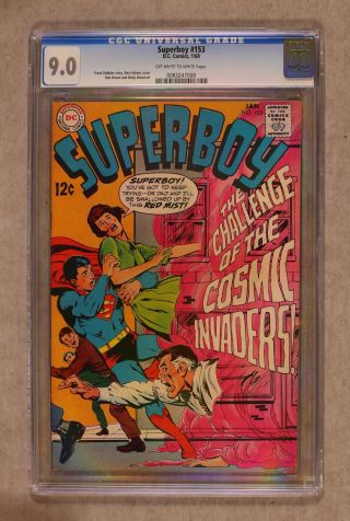 Superboy (1st Series Dc) 153 1969 Cgc 9.  0 0083247008