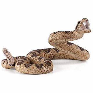 Fake Realistic Rubber Rattlesnake Snake Toy Figure Props Scary Gag Halloween