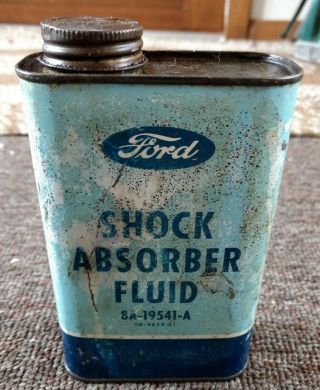 Very Rare 1950s? Ford Motor Co.  Shock Absorber Fluid Quart Can