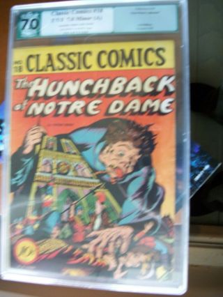 Classic Comics/ Classics Illustrated 18 Hunchback Notre Dame 1st Pr (o) Pgx 7.  0