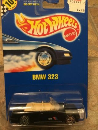 Hot Wheels Diecast Metal Car,  Mattel Bmw 323 9726 Black
