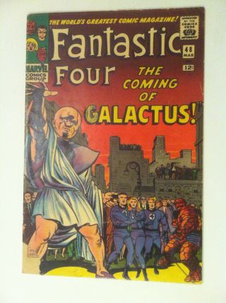 Marvel Comics Fantastic Four 48 Vol 1 1st App Silver Surfer and Galactus 1966 3