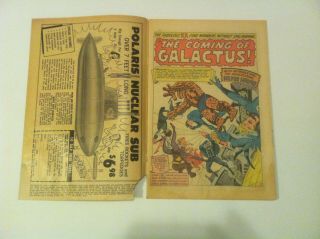 Marvel Comics Fantastic Four 48 Vol 1 1st App Silver Surfer and Galactus 1966 7