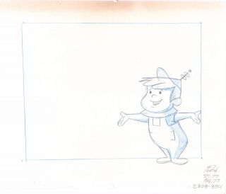 JETSONS ELROY production animation art cel layout drawing Hanna Barbera 2