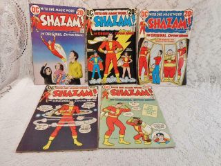 5 Shazam Captain Marvel Comic Books 1973 Bronze Age 2 - 3 - 4 - 5 - 9 Cc Beck
