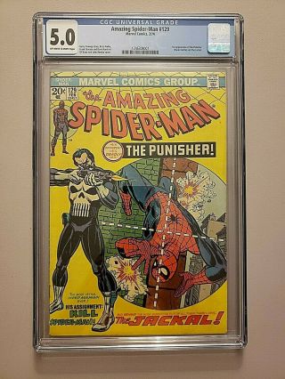, Pressable Defects Spider - Man 129 Cgc 5.  0 1st Punisher
