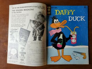 Gold Key Comic Daffy Duck 40 Double Cover Error 1965 Silverage Cgc It