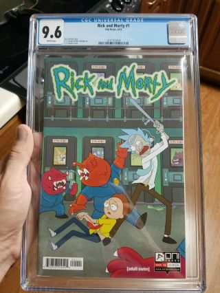 Rick And Morty 1 Nm,  9.  6 Cgc Not Cbcs