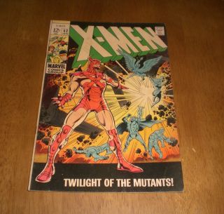 1969 X - Men Marvel Comic Book - No.  52