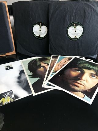 The Beatles White Album Mono Top Loader All Inserts,  Black Inners 5