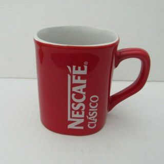 Nescafe Clasico Red/white Coffee Cup/mug 8 Oz