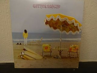 Neil Young On The Beach Uk Rare Orig Lp With Floral Inner Vinyl Album 1974