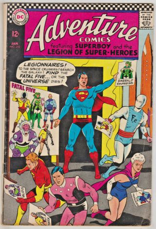 Adventure Comics 352 Fn 1967 Dc Silver Age Comics