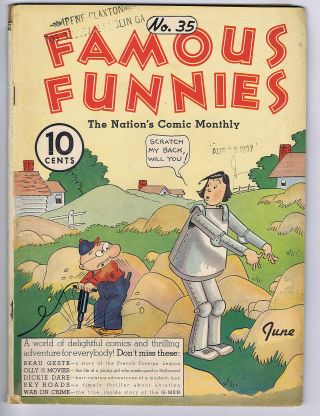 Famous Funnies 35 (g -) Eastern Color 1937 Buck Rogers War On Crime (c 23794)