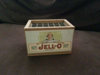 Vintage Antique Small Wooden Jell - O Gelatin (3.  5×4×6) Advertising Box