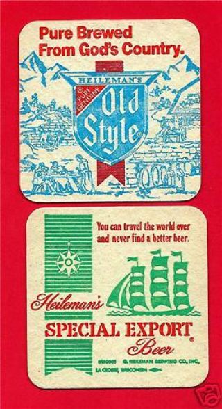 10 Old Style & Special Export Beer Coaster G Heileman
