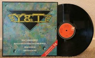 Y & T Donington 1984 Nm - Souvenir 12 " Uk Ep Lp Limited Edition Yesterday Today