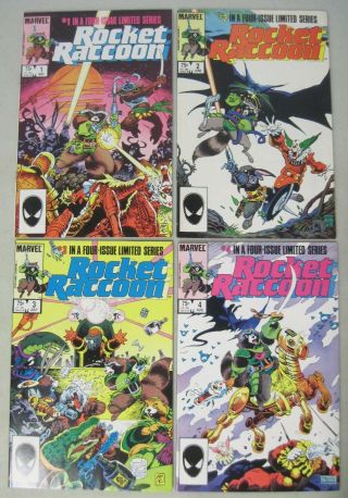Complete Set Rocket Raccoon 1 - 4 Marvel Comics Limited Series 1985 Mike Mignola