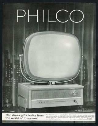 Philco Tv Ad Predicta Television Advert 1950s Vintage Print Ad Retro