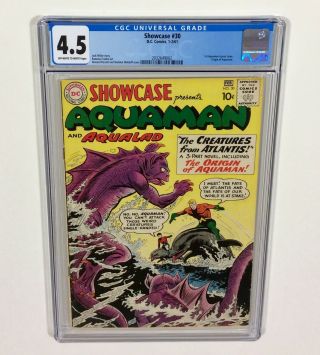 Showcase 30 Cgc 4.  5 Key (1st Aquaman Tryout Issue & Origin) Jan.  1961 Dc Comics