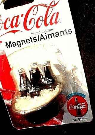 Vintage Aimants Coca Cola Magnet 4 Coca Cola In Bucket Of Ice 1997
