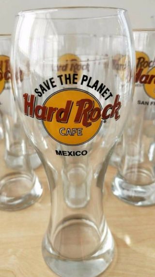 Hard Rock Cafe Glass: Mexico (save The Planet)