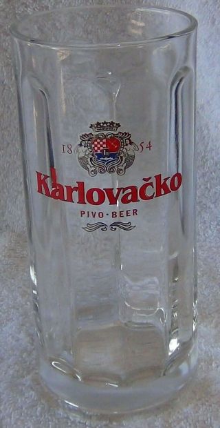 Vintage Croatia Karlovačko Pivo.  5l Beer Glass Mug - Circa 1980 - Sanahed 1063