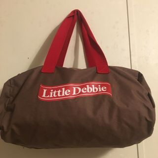 Rare Vtg Little Debbie Swiss Cake Roll Duffle Barrel Bag Lightweight Tote